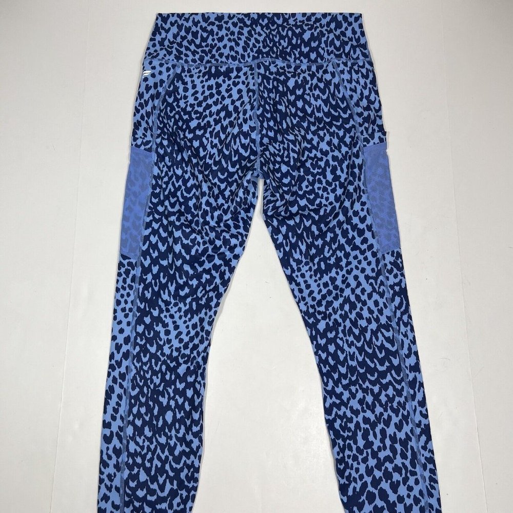 Fabletics On-The-Go PowerHold High-Waisted Legging Womens Blue Marina Sahara L - Picture 6 of 10